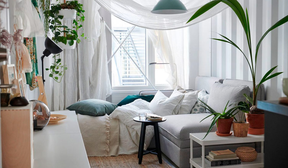 Salon Ikea dans appartement