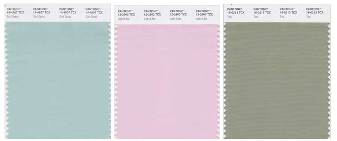 Palette de couleur pastel pour 2019